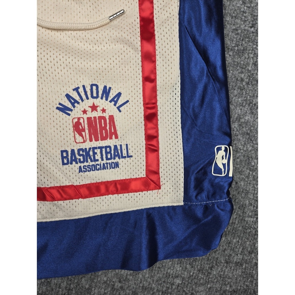 NBA Mens Basketball Shorts Red, Cream, Blue Mesh Athletic Size M NWT #1135